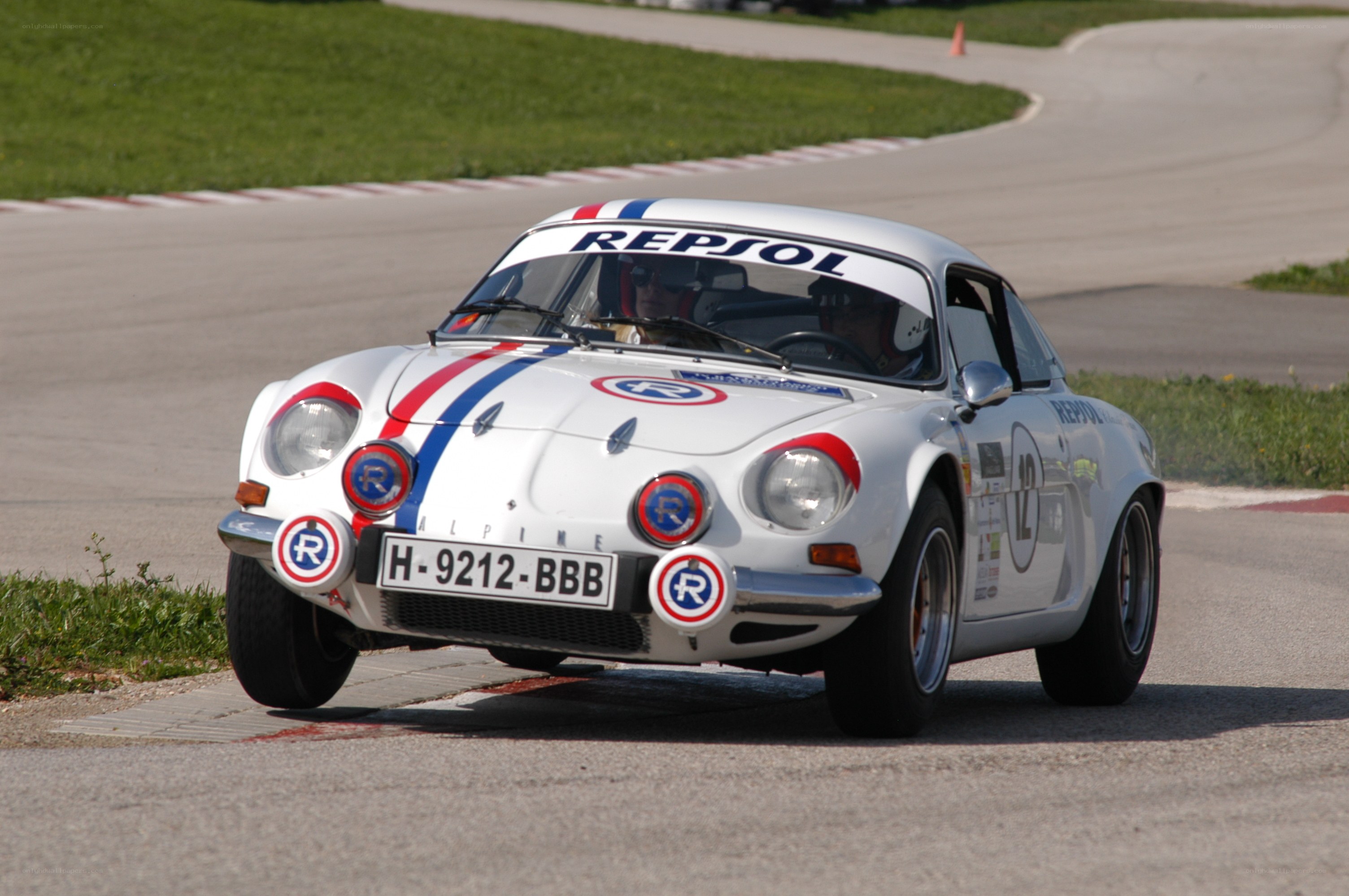 Repsol Alpine racing car