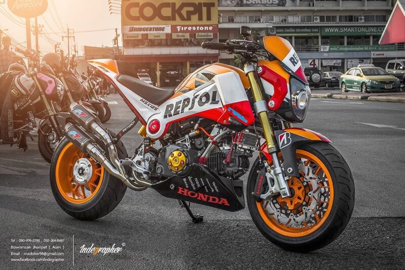 Repsol Honda Motorcycle — Orange, Dramatic