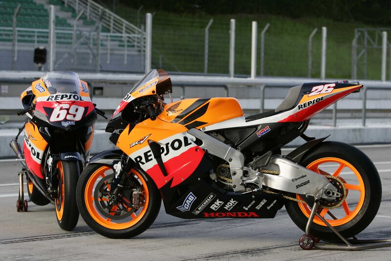 Repsol Honda racing motorcycles