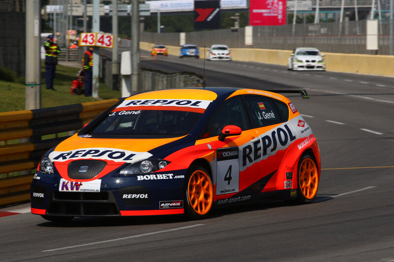 Repsol race car on track