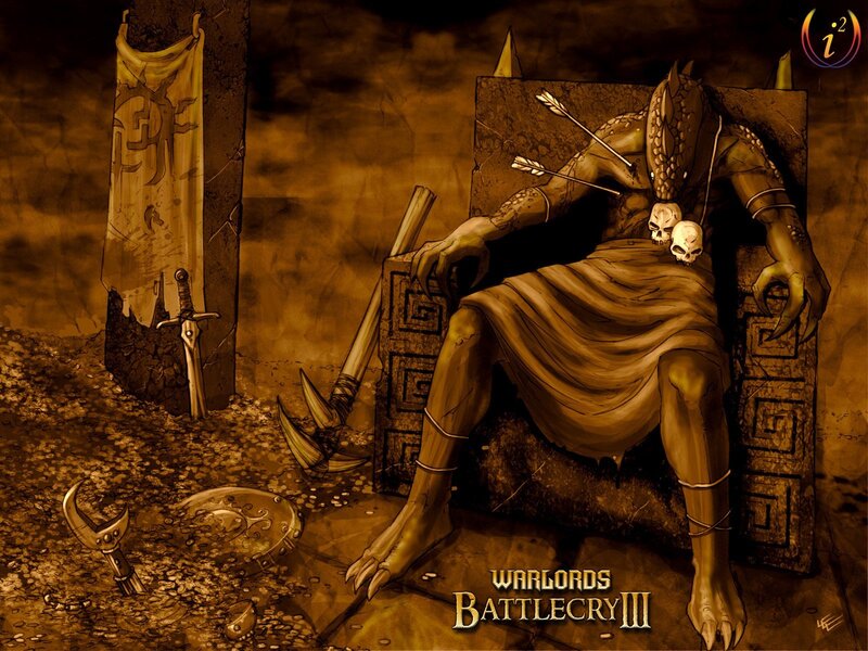 Reptilian Creature on Throne