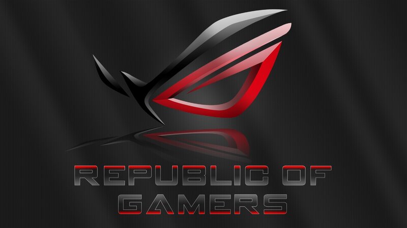 Republic of Gamers Logo — Black, Dramatic, Digital Art