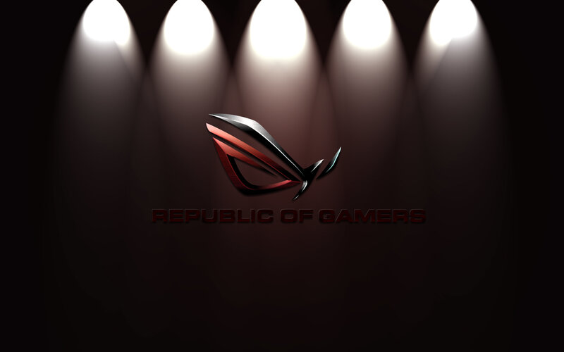 Republic of Gamers Logo — Black, Dramatic