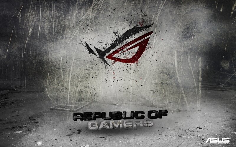 Republic of Gamers logo wallpaper