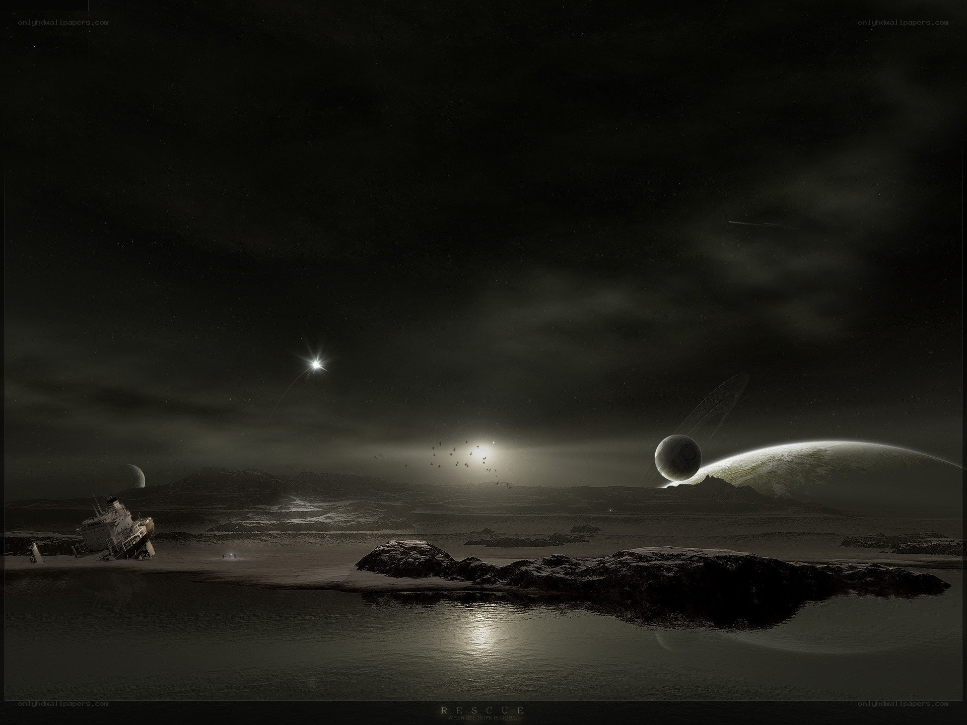 Rescue on a foreign planet