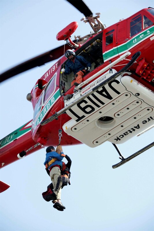 Rescue Operation from Helicopter