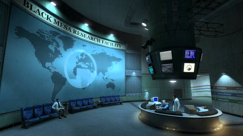 Research Facility Control Room — Blue