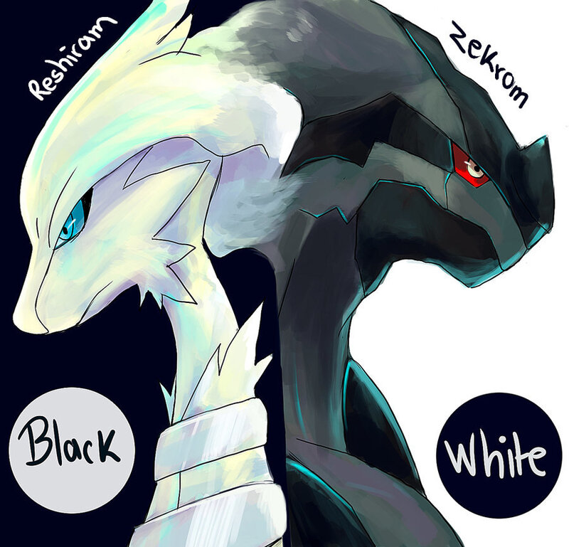 Reshiram and Zekrom — White