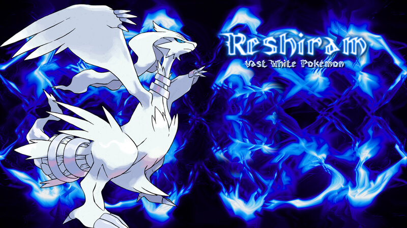 Reshiram in Blue Flames