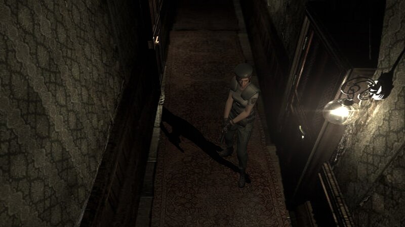 Resident Evil 4 character in hallway