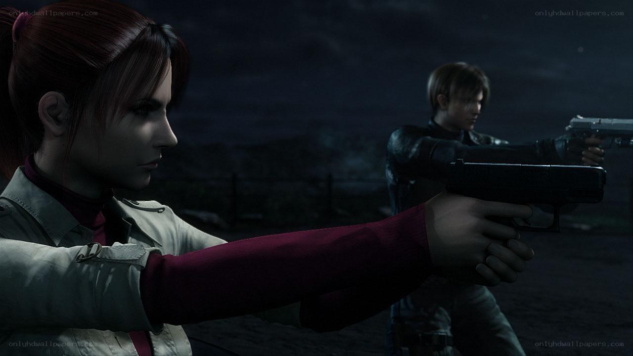 Resident Evil 4 characters in action