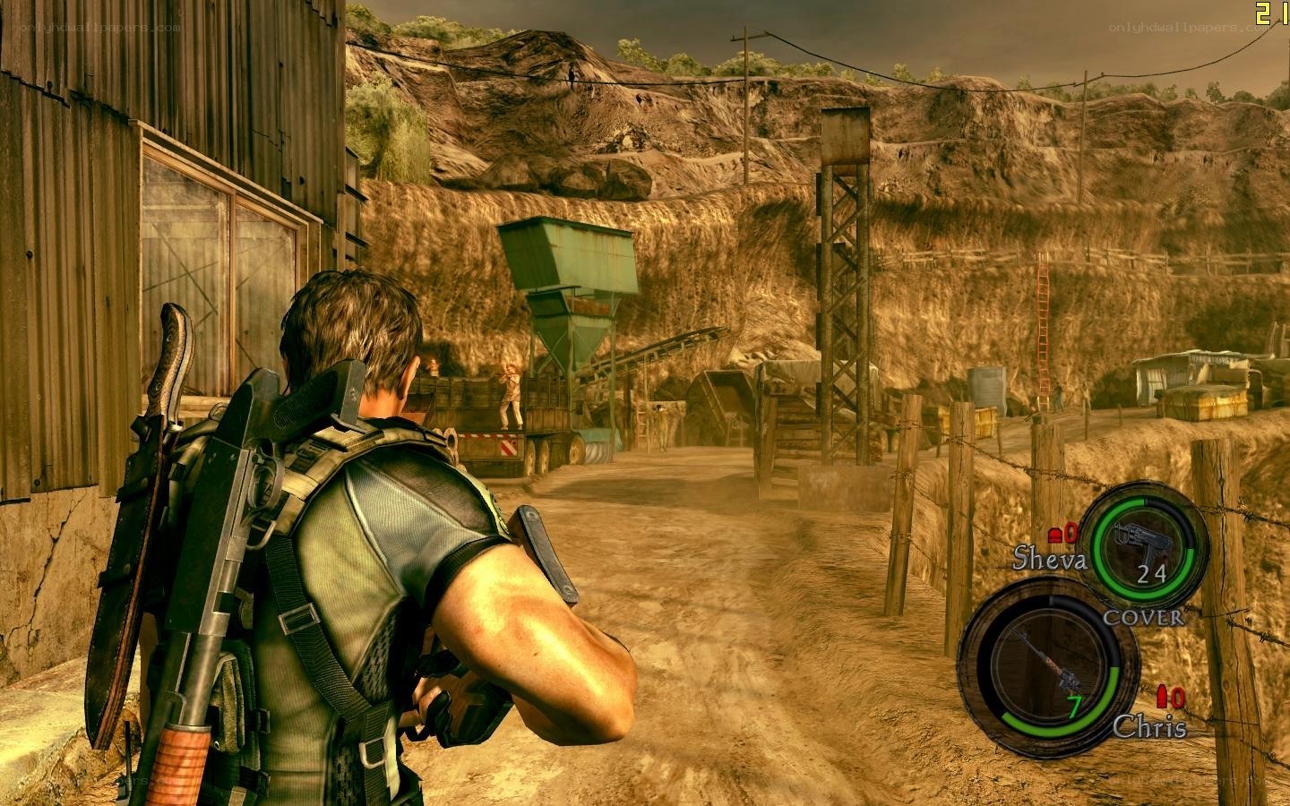 Resident Evil 5 gameplay scene