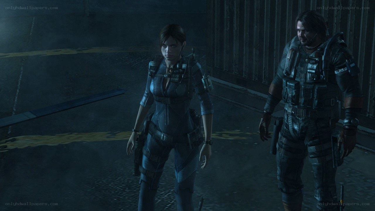 Resident Evil 6 characters in warehouse