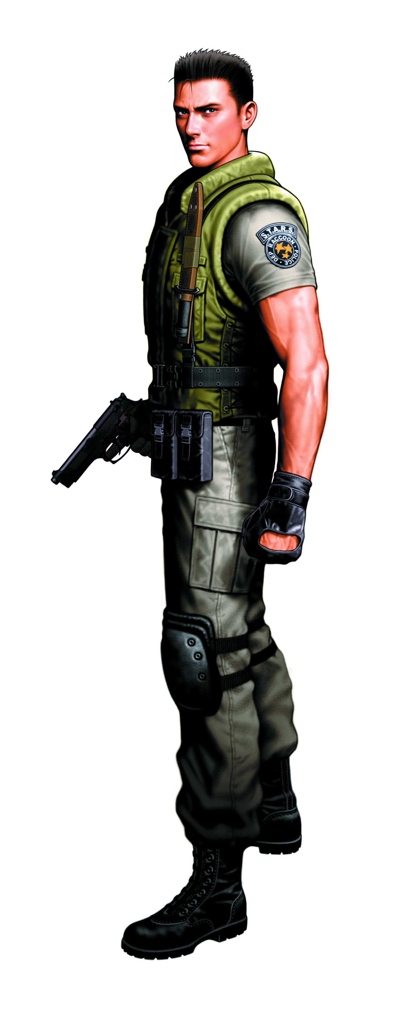 Resident Evil character in tactical gear