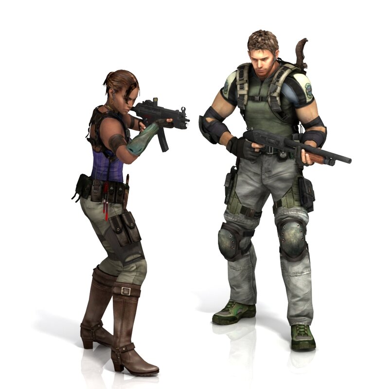 Resident Evil characters in combat
