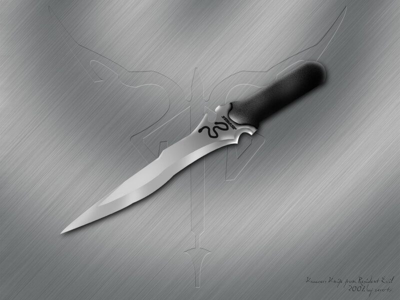 Resident Evil knife artwork