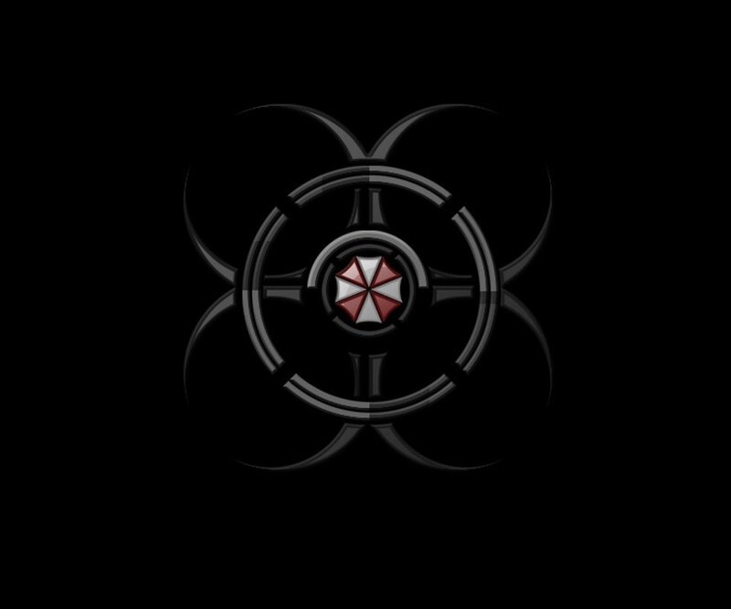 Resident Evil Logo — Black, Dark, Vector Art, Biohazard Symbol