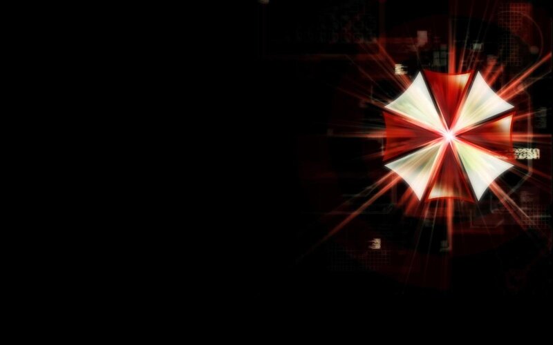 Resident Evil Logo — Black, Dramatic