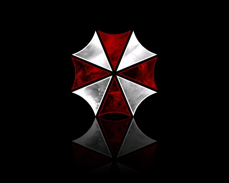 Resident Evil Logo — Red, Dark, Digital Art
