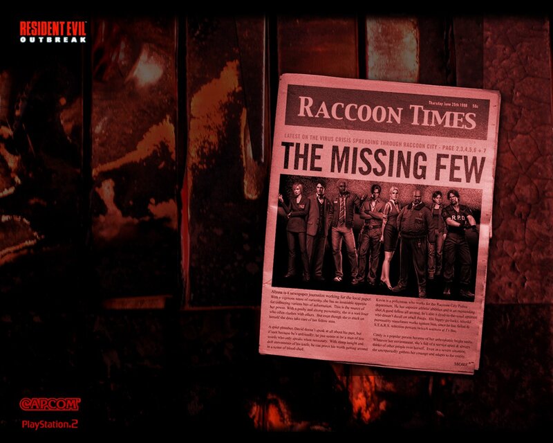 Resident Evil Outbreak newspaper