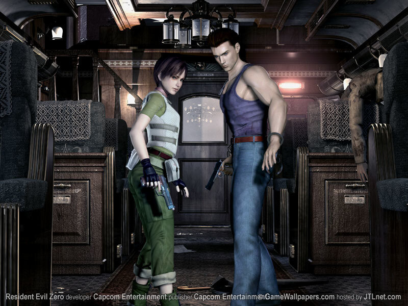 Resident Evil Zero characters in train