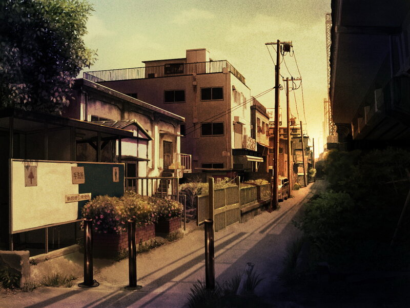 Residential Alley at Dusk
