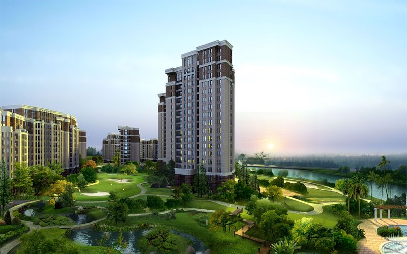 Residential Buildings and Golf Course