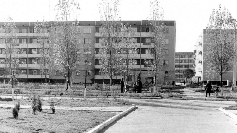 Residential buildings in a city
