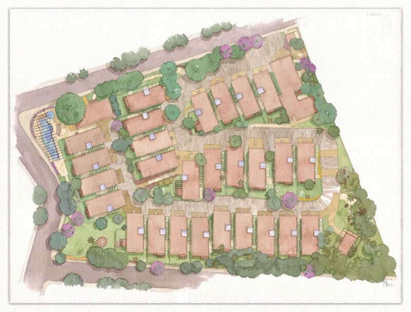 Residential community layout