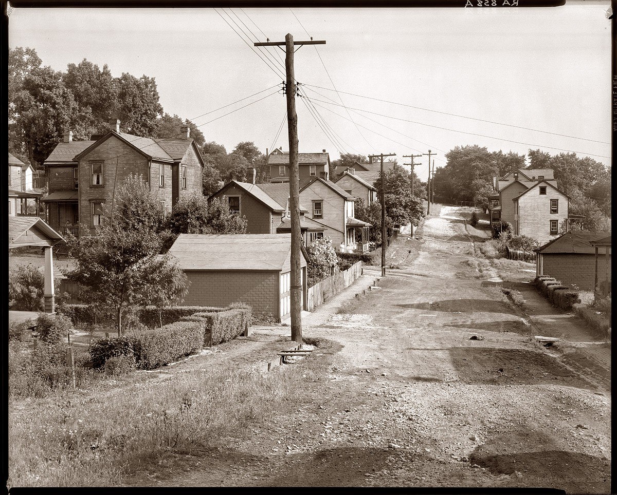Residential street in Pittsburgh