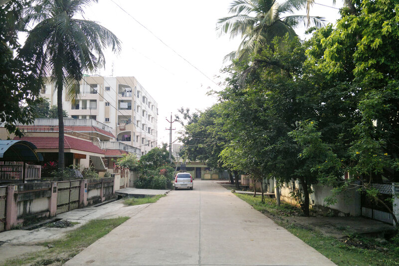 Residential Street with Car