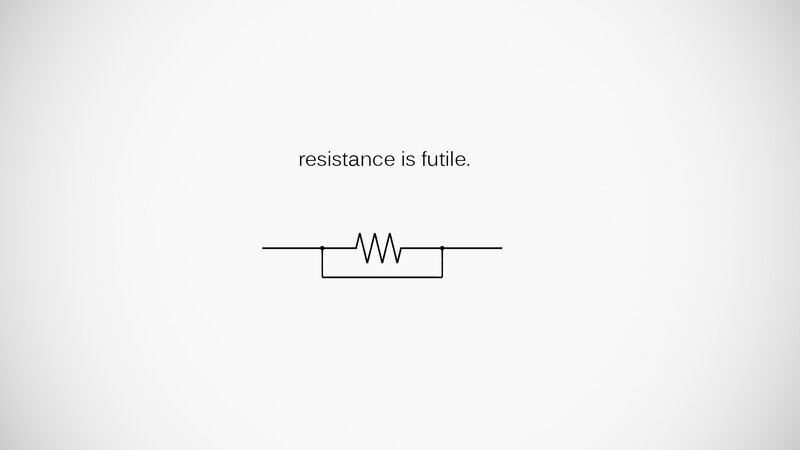 Resistor Symbol — White