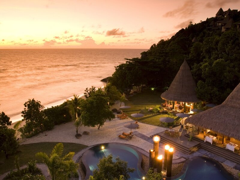 Resort at Sunset — Orange, Serene