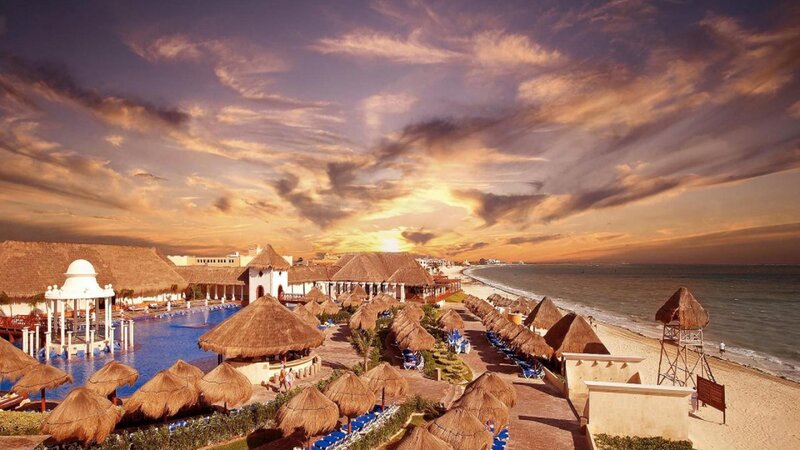 Resort at Sunset — Orange