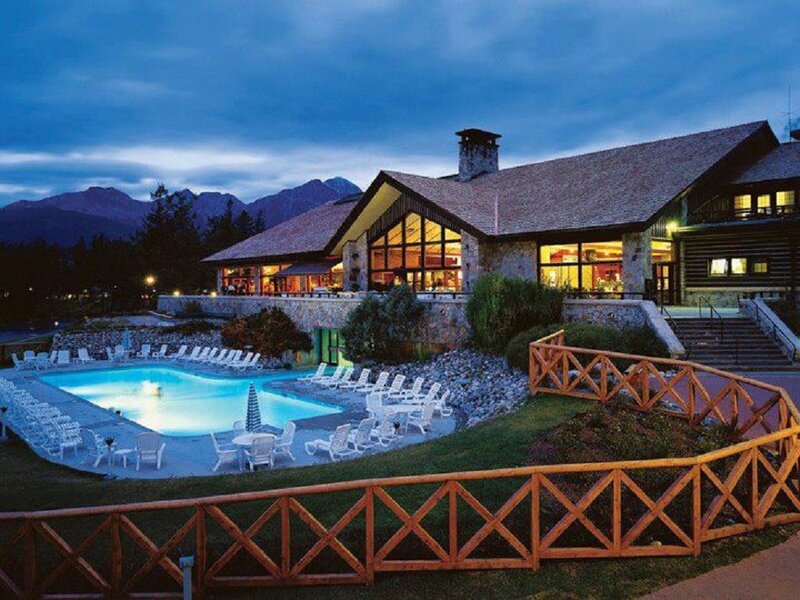 Resort Building at Dusk