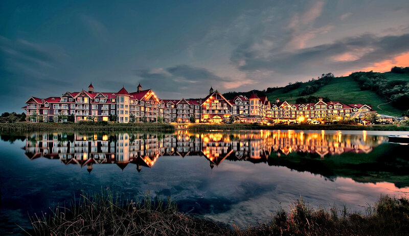 Resort Buildings at Dusk