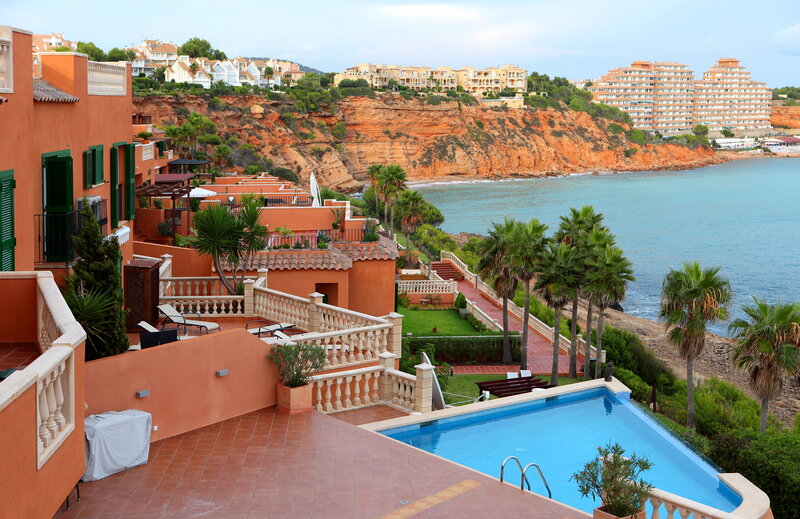 Resort Buildings by Sea