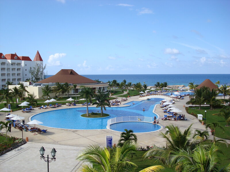 Resort Pool Area — Blue