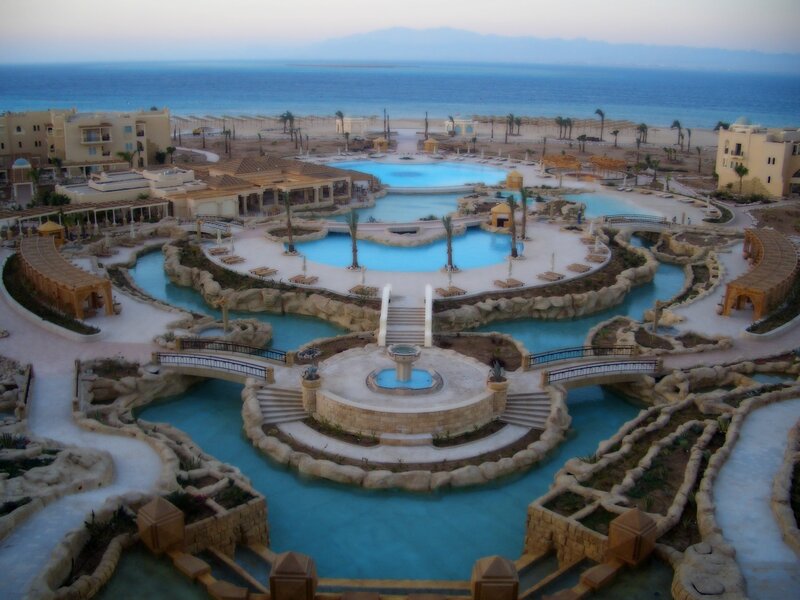 Resort Pool Complex — Blue, Serene