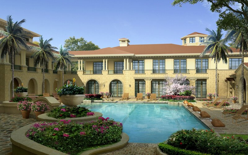 Resort Pool Courtyard