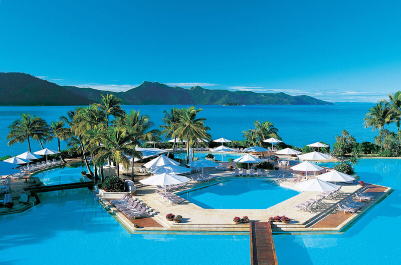 Resort Pool with Ocean View — Blue, Serene, Afternoon