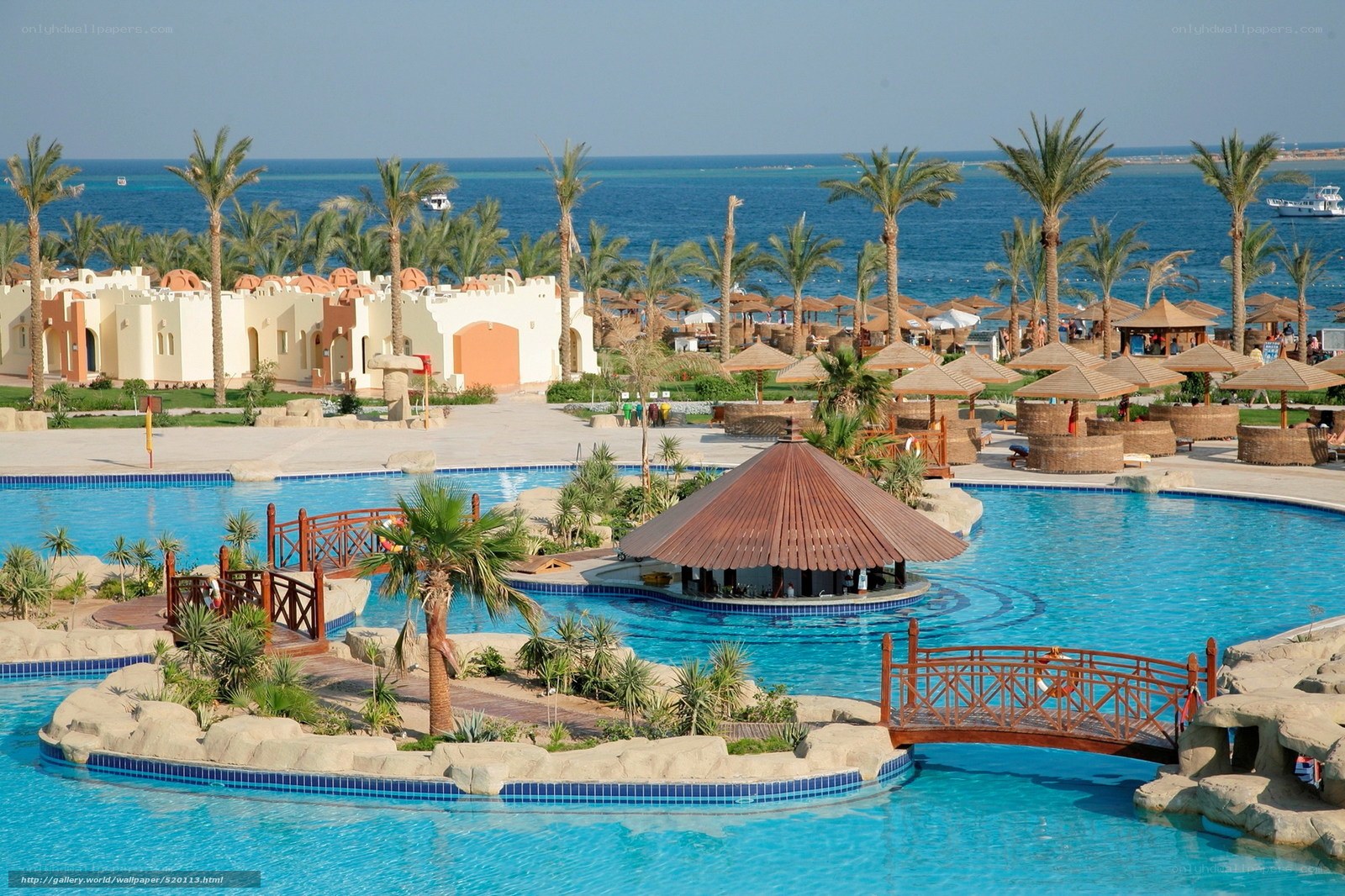 resort pool with ocean view