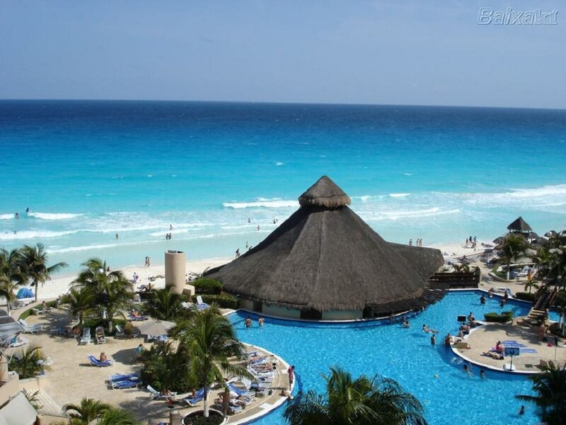 Resort with Pool and Beach — Blue, Relaxed
