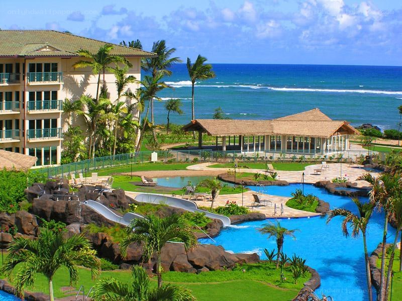 Resort with pool and ocean view