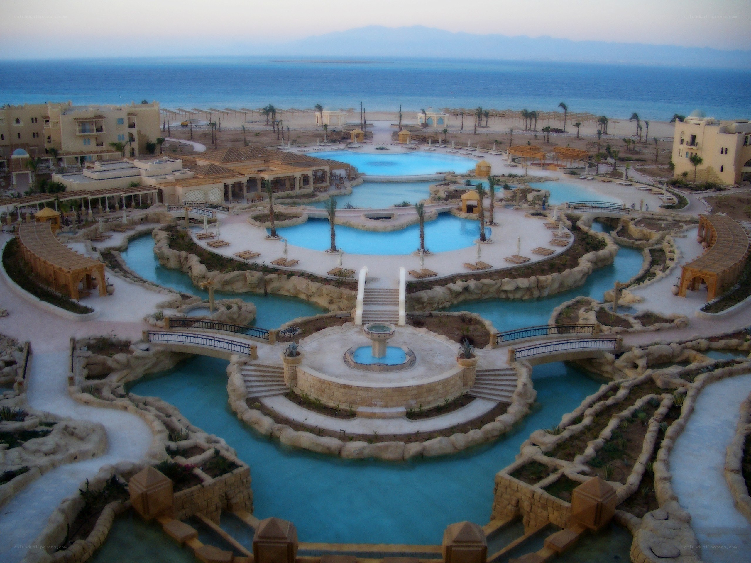 resort with pools and ocean view