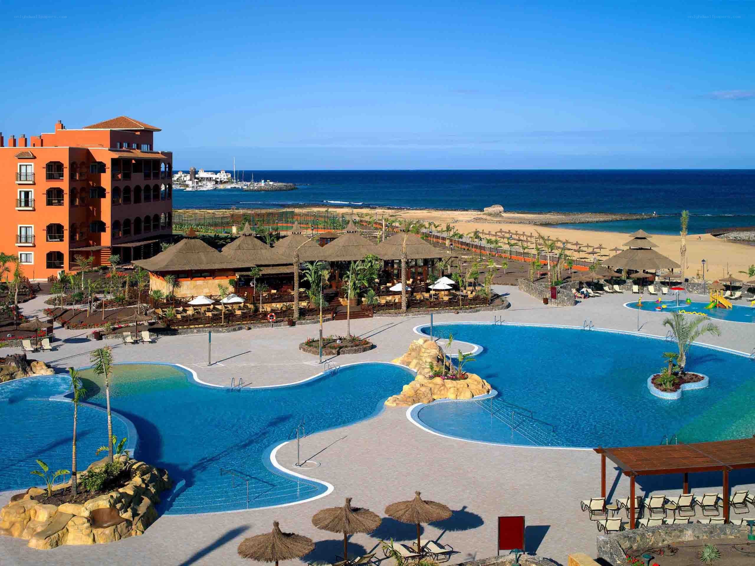 Resort with pools and ocean view