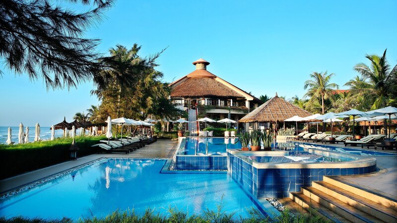 Resort with Swimming Pools — Blue, Serene