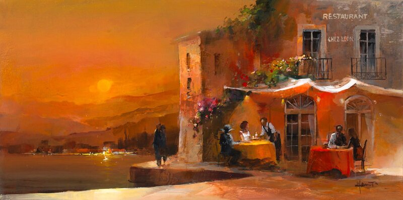 Restaurant by the Water — Orange