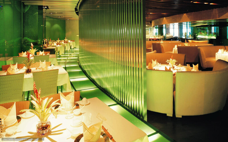 Restaurant Dining Area — Green
