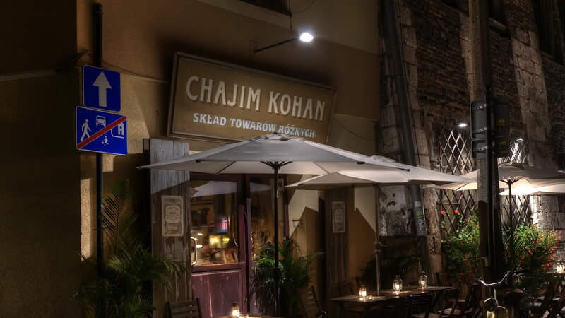 Restaurant Exterior at Night